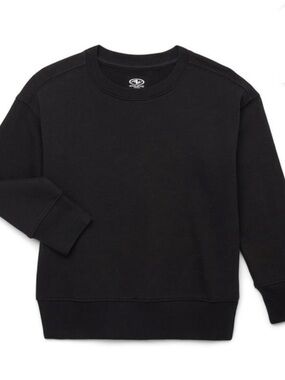 Athletic Works Boys Size XXL (18) Black Crewneck Pullover Core Fleece Sweatshirt